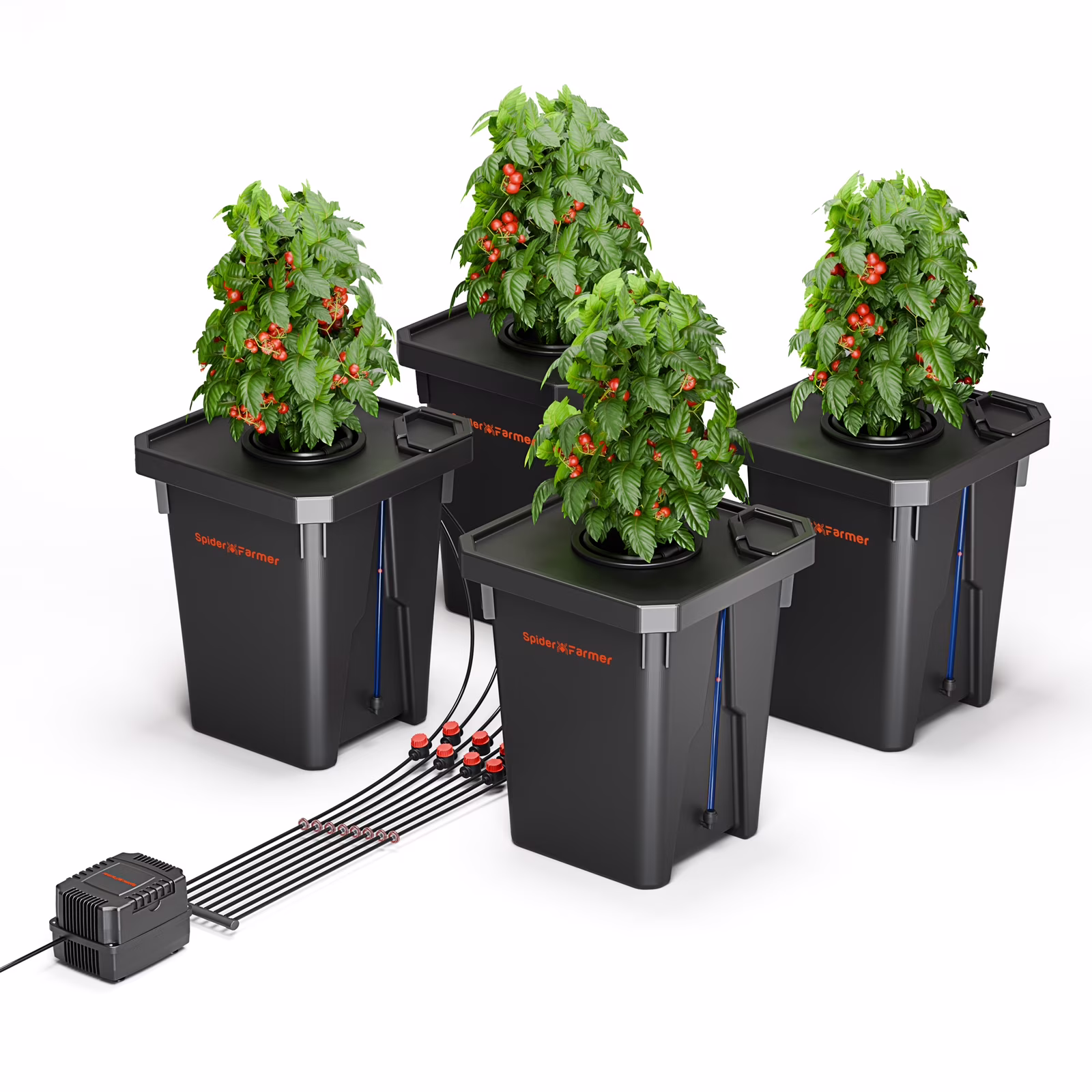 DWC Hydroponic System 7 Gallon Deep Water Culture with 4 Buckets