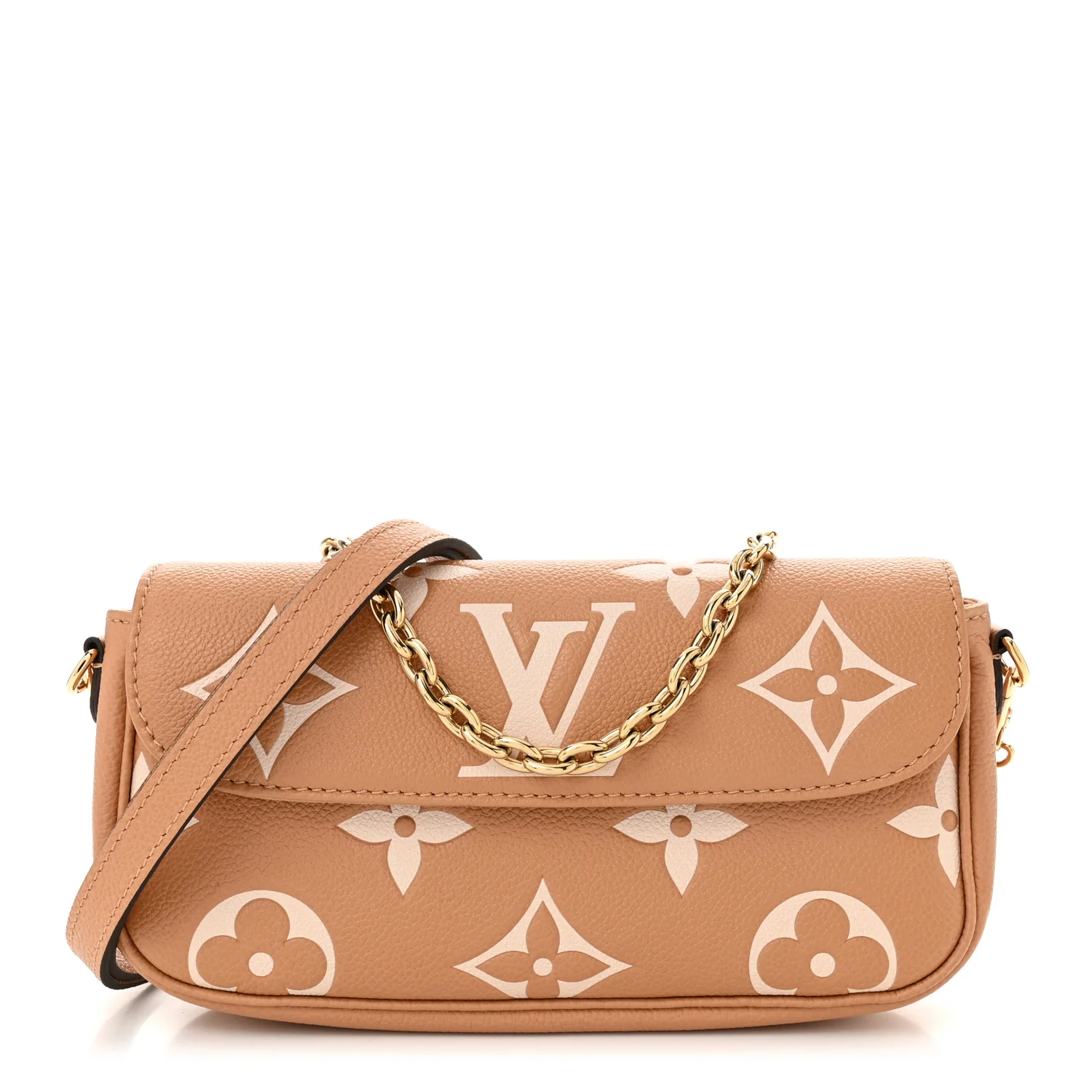 Empreinte Monogram Giant Ivy Wallet On Chain Arizona Creme