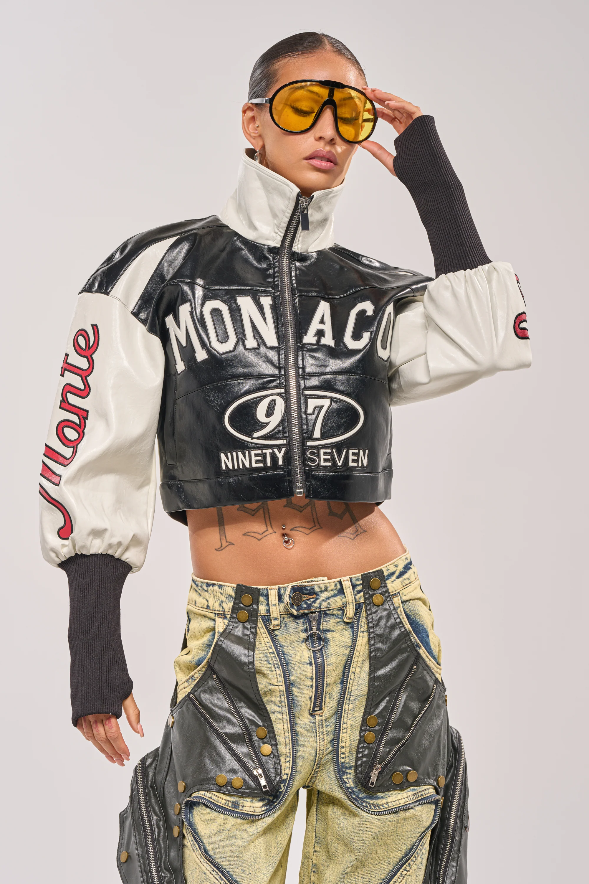 LET'S RACE EMBROIDERED BOMBER - Akira Store