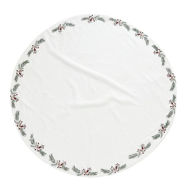 Penine juletreteppe 110 cm hvit