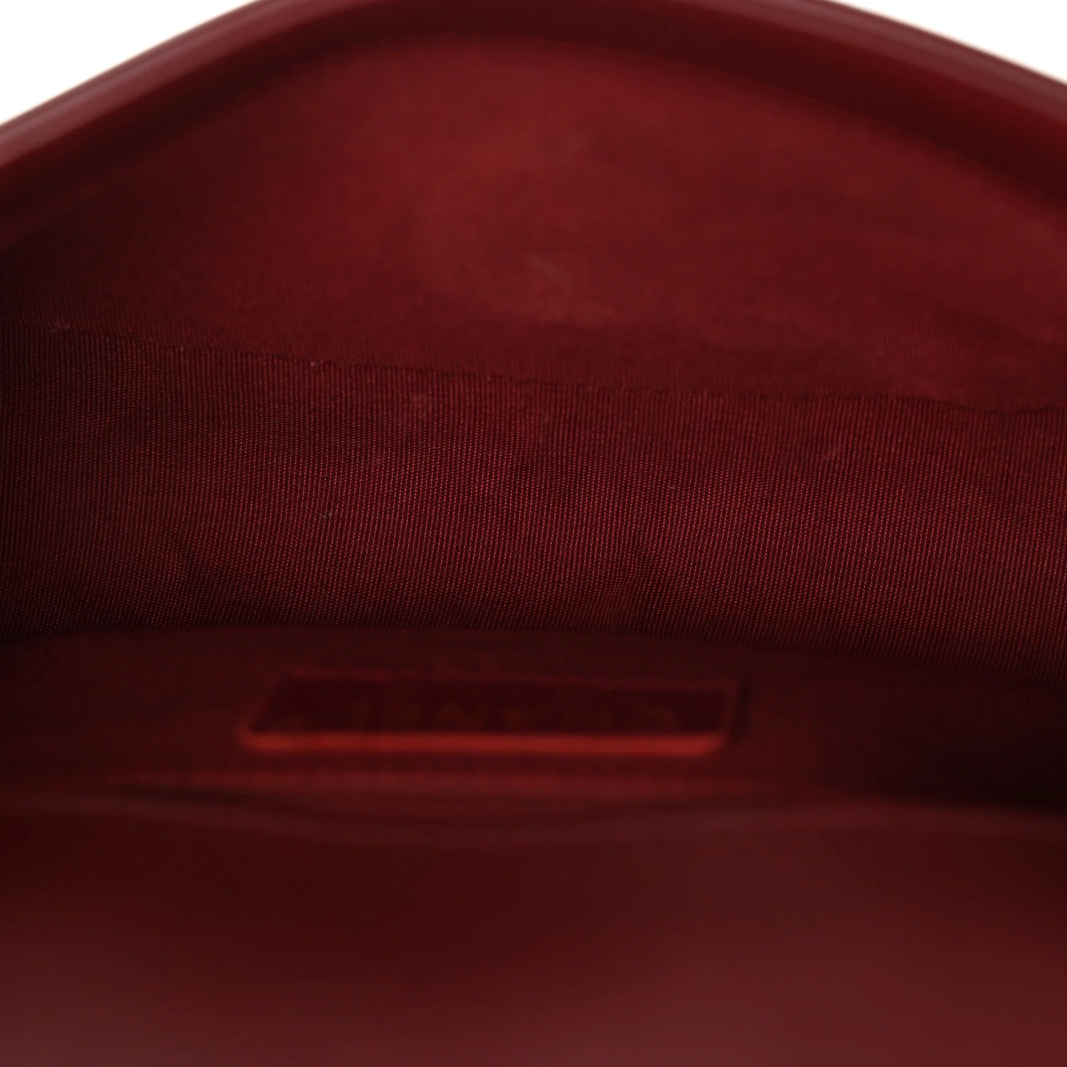 Lambskin Quilted Small Boy Flap Burgundy