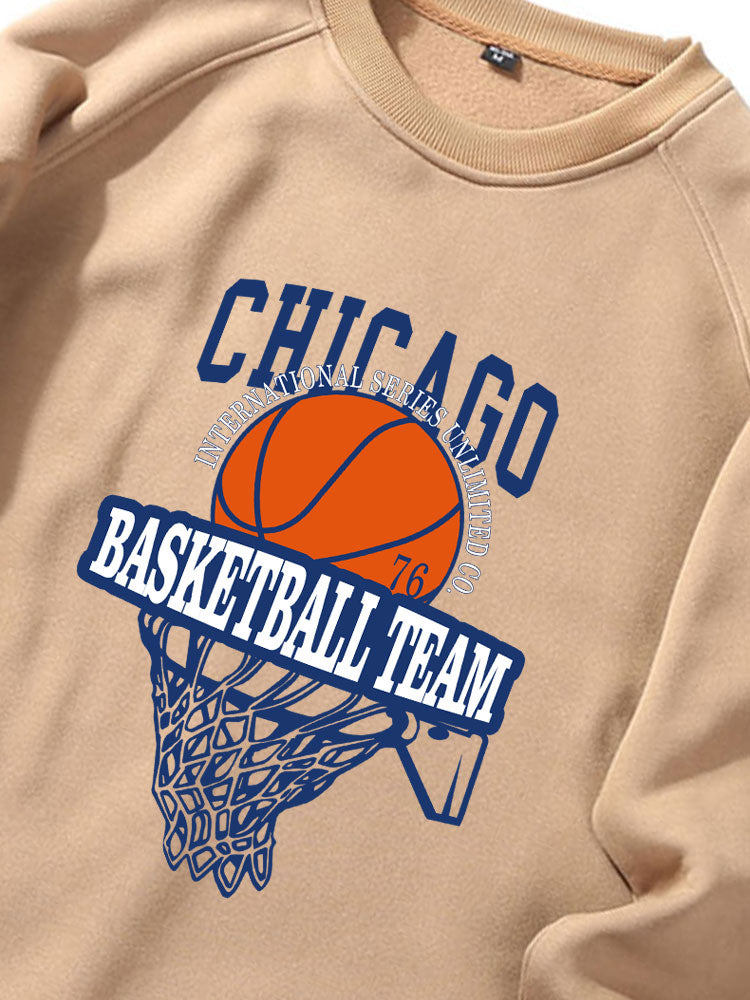Sweat-shirts imprimés de basketball de Chicago