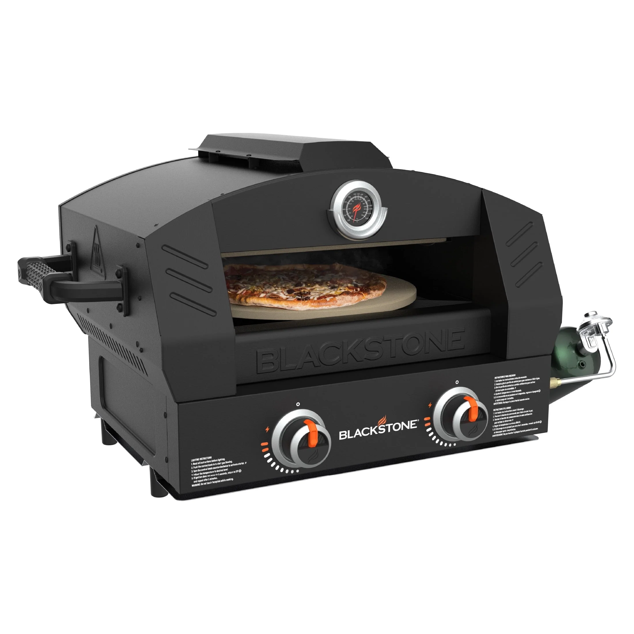 Tabletop Propane Pizza Oven with Two 15" Cordierite Stones