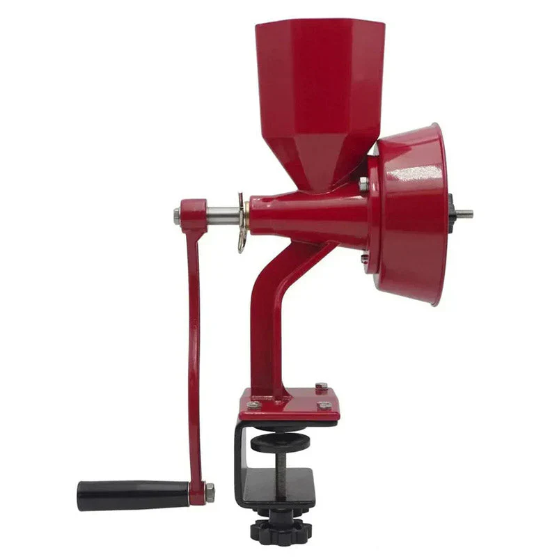 Moulin à grains Red Miracle Primary Deluxe pour grains secs et huileux - Moulin à farine de cuisine, moulin à meule de blé