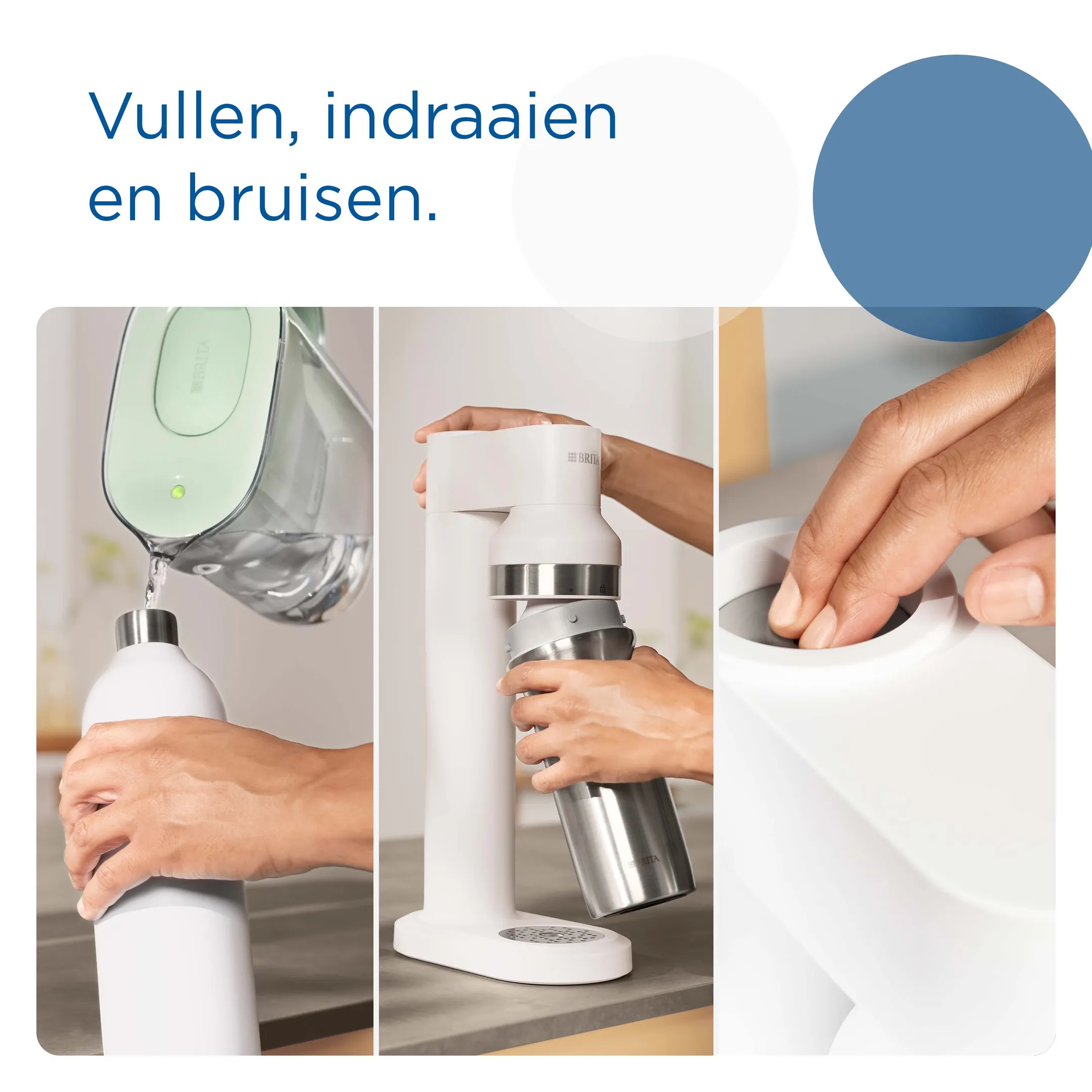 Brita SodaTRIO Bruiswatertoestel - Wit