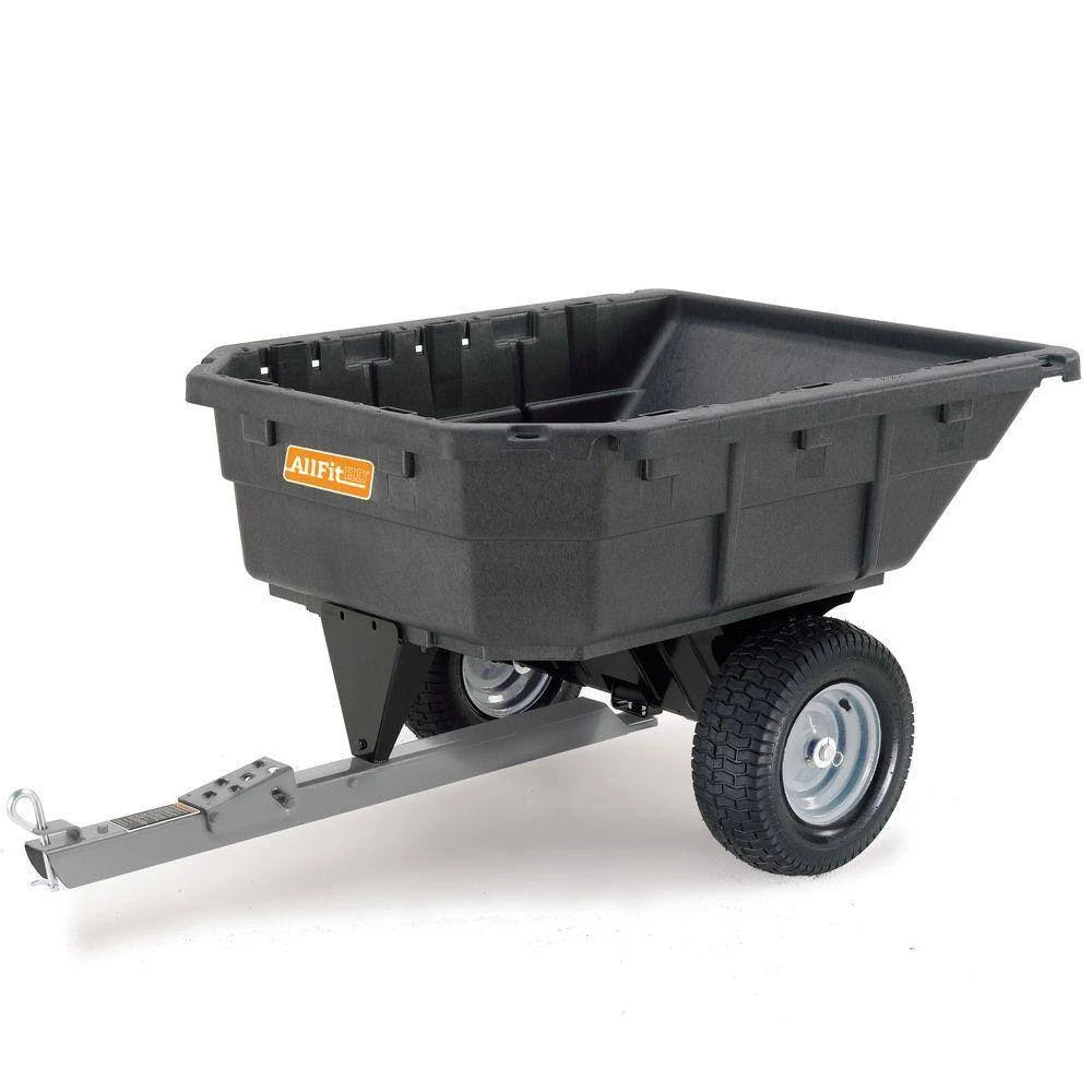 AllFitHD 12.5 Cu. ft. 1000 lb. Capacity Poly Swivel Dump Cart - MadeInUSA
