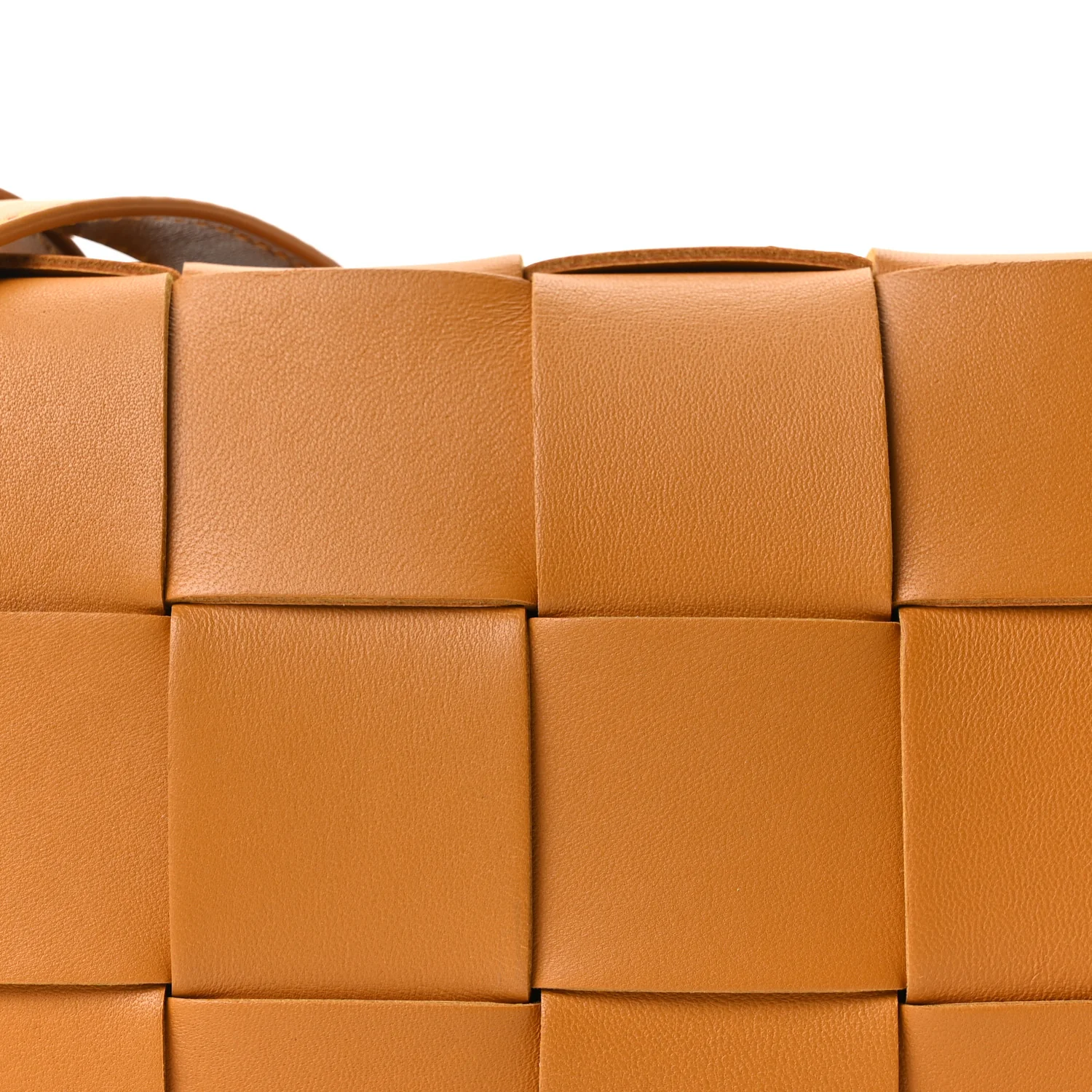 Lambskin Maxi Intrecciato Small Cassette Crossbody Bag Clay