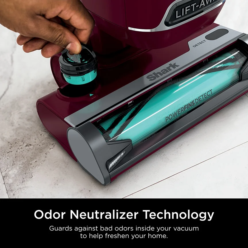Detect Lift-Away ADV Corded Upright Vacuum with PowerFins Detect, Self-Cleaning Brushroll Odor Neutralizer Technology, LA492, Burgundy - Image 10