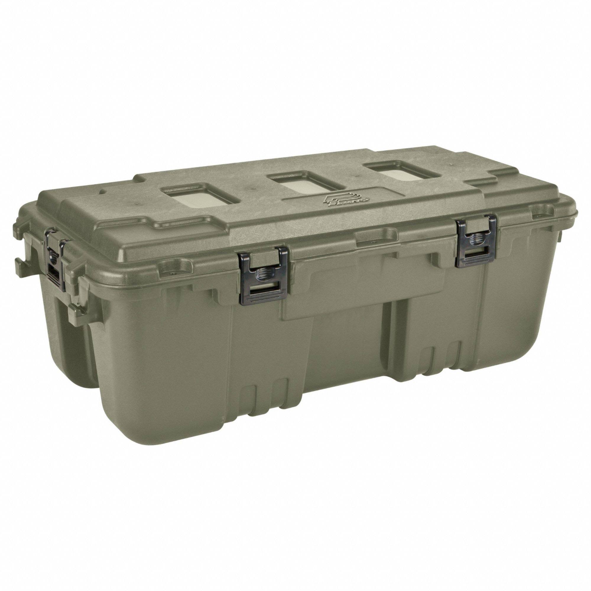 Plano Large Hinged Storage Box - Black