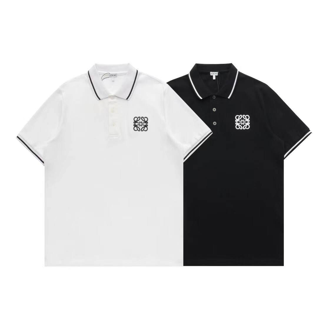 【LOEWE 公式旗艦店】（ロエベ）2025春夏新作刺繡半袖ポロシャツ半袖Tシャツ