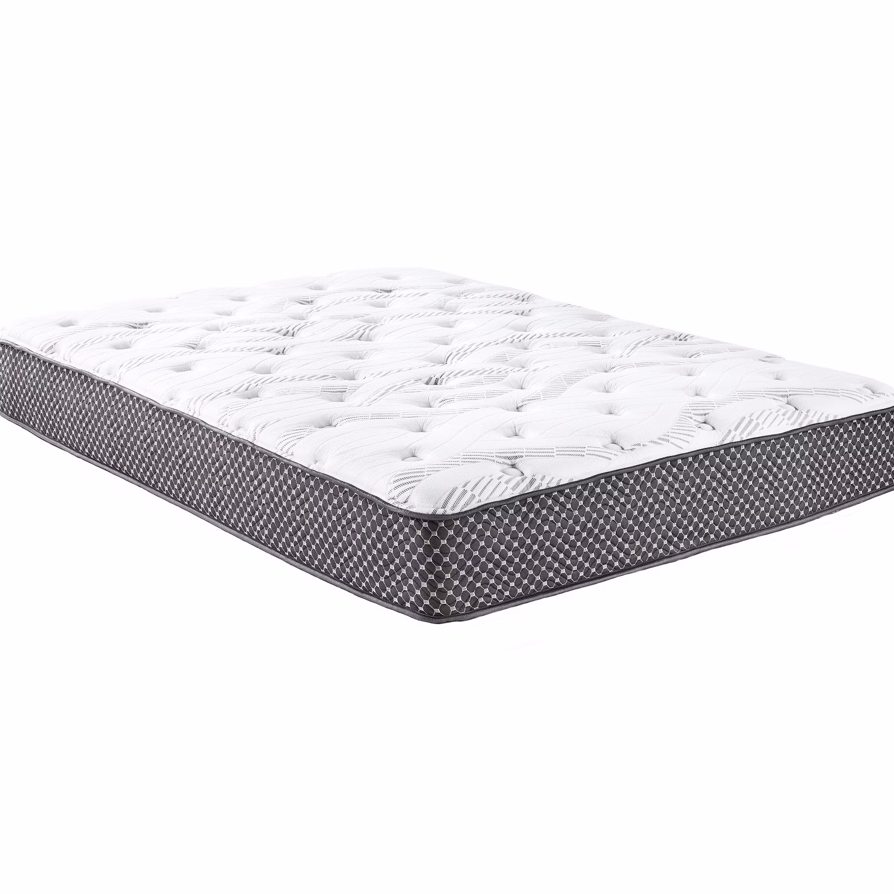 Twin 10" Mattress Medium Firm With Wicking Fabric, Hd Gel Memory Foam For A Sound Sleep, Perimeter Edge Wrapped Coils Reduced Partner Disturbance, Foams, Adjustable -managing Rejuvenating(Black White)