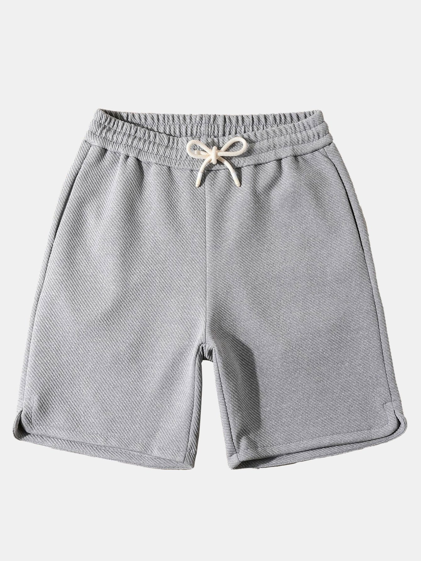 T-shirt épais oversize et short ample en jacquard sergé à cordon de serrage