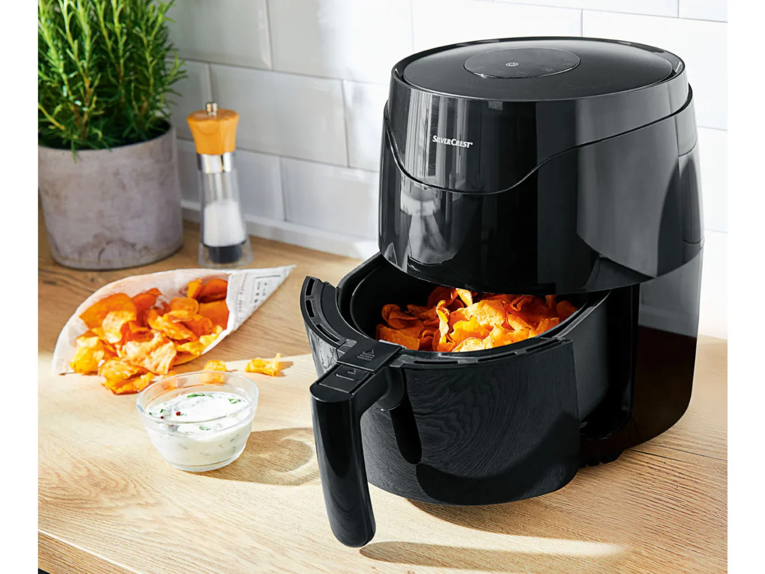 SILVERCREST KITCHEN TOOLS Air fryer SHFD 1400 B2, 1 400 W, 2,2 L
