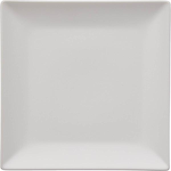 Quadro tallerken 18x18 cm hvit