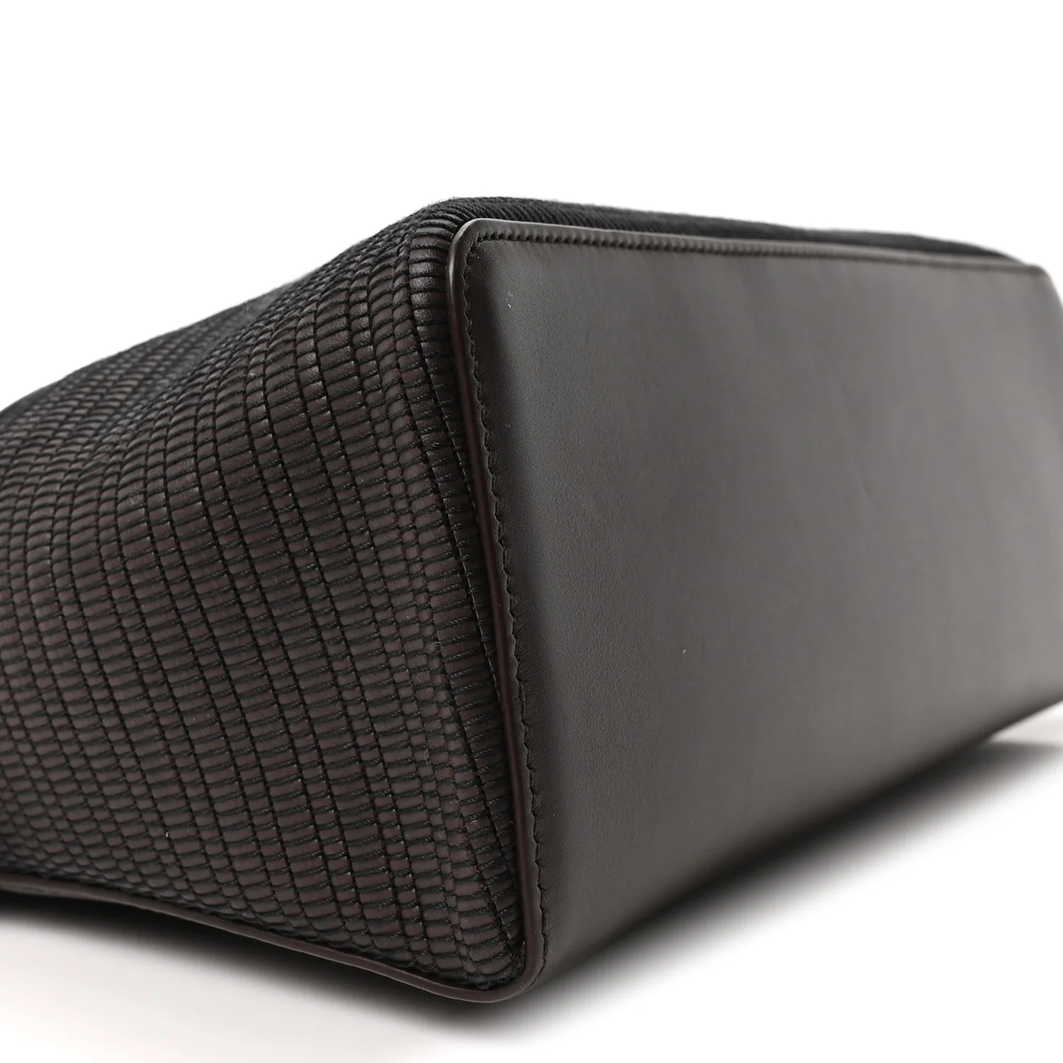 Ox Calfskin Woven Extra Bag L27  Colour Pecora Nera