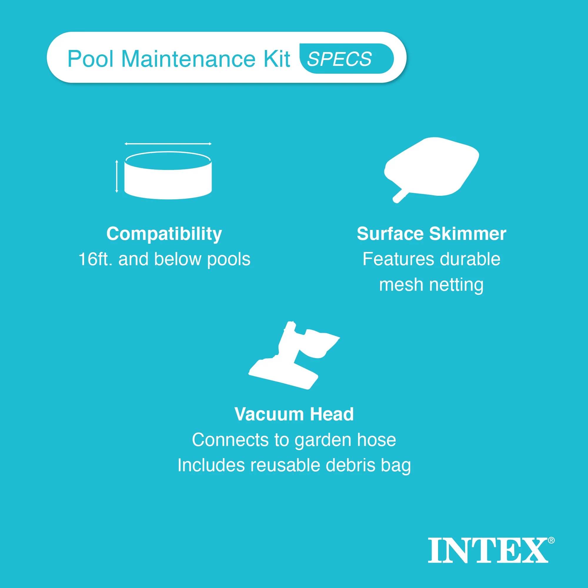 Intex 26719EH 14ft x 42in Prism Frame Above Ground Swimming Pool with Pump