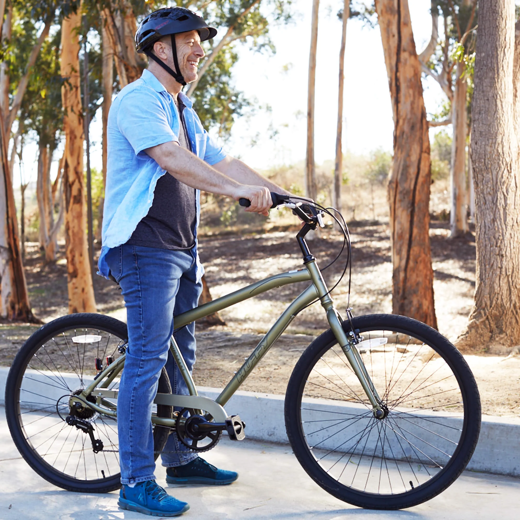 27.5" Parkside SE Men's Comfort Bike with Perfect Fit Frame, Green Sage - Image 9