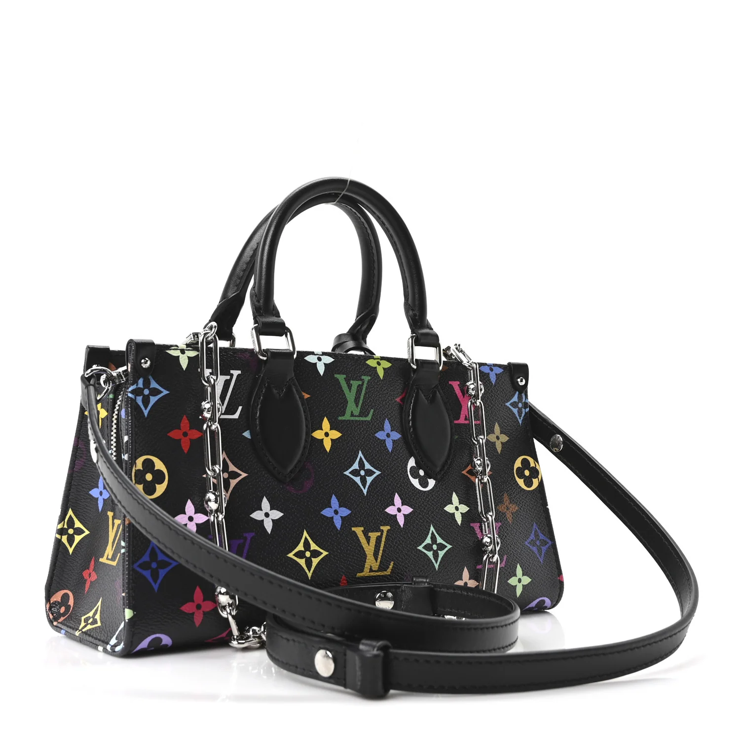 LV X TM Monogram Multicolor OnTheGo East West Black