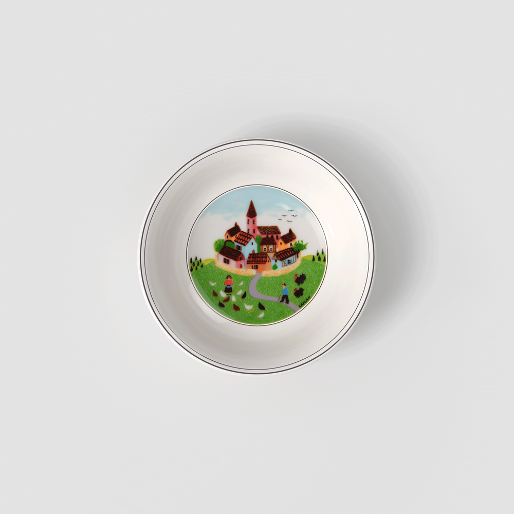 Design Naif Appetizer/ Dessert Bowl - Multi-colored, 5.5 oz, Premium Porcelain