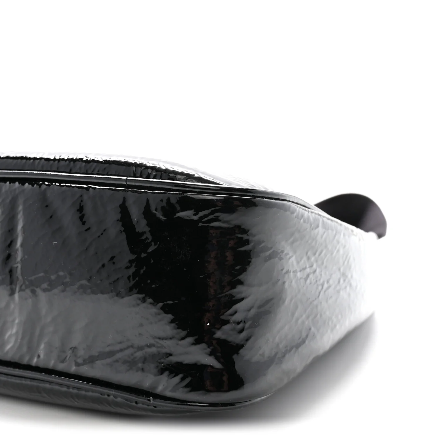 Patent Naplak Re-Edition 2005 Shoulder Bag Black