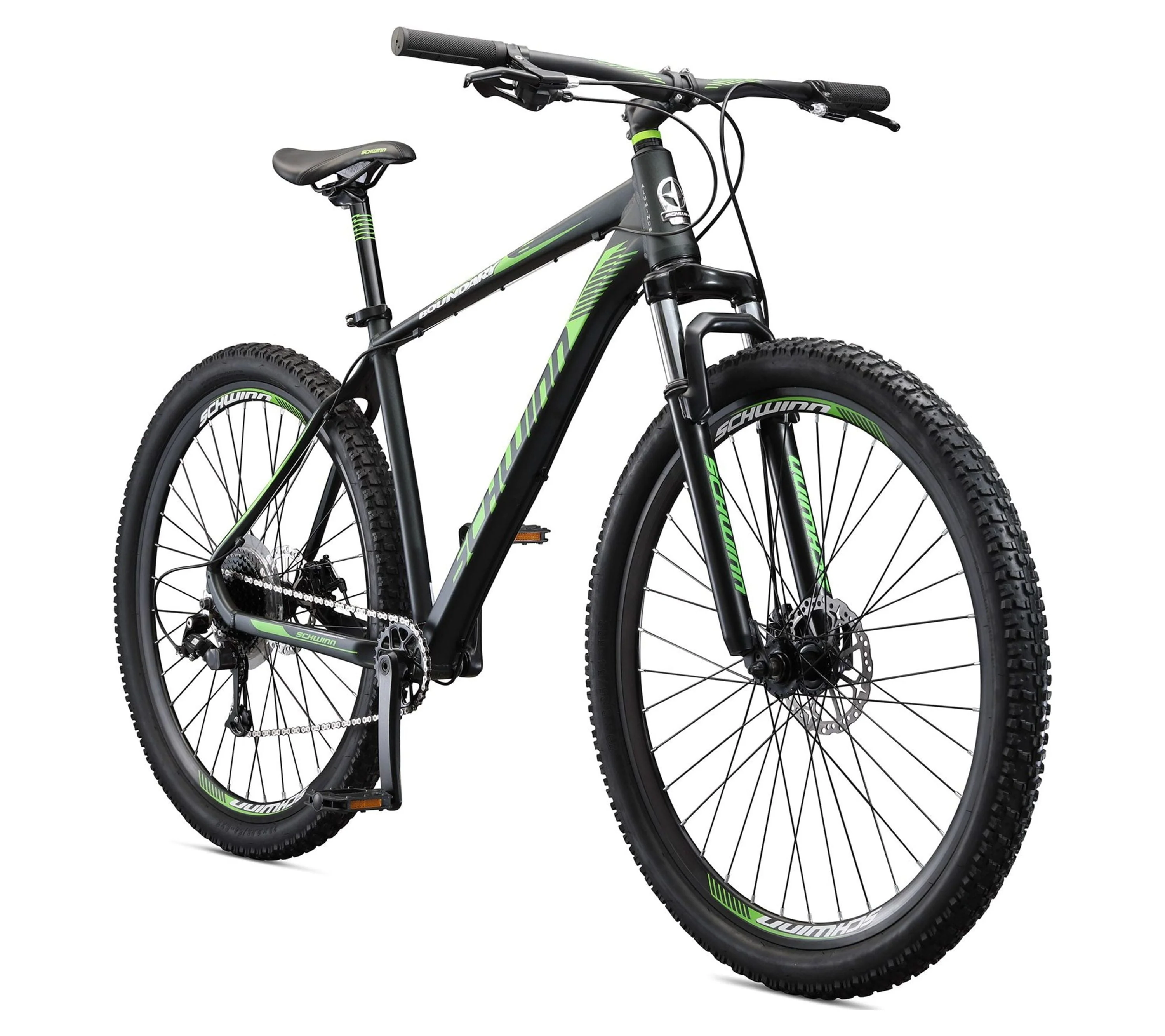 Schwinn 29 - In. Boundary Mens Mountain Bike, Black and Green