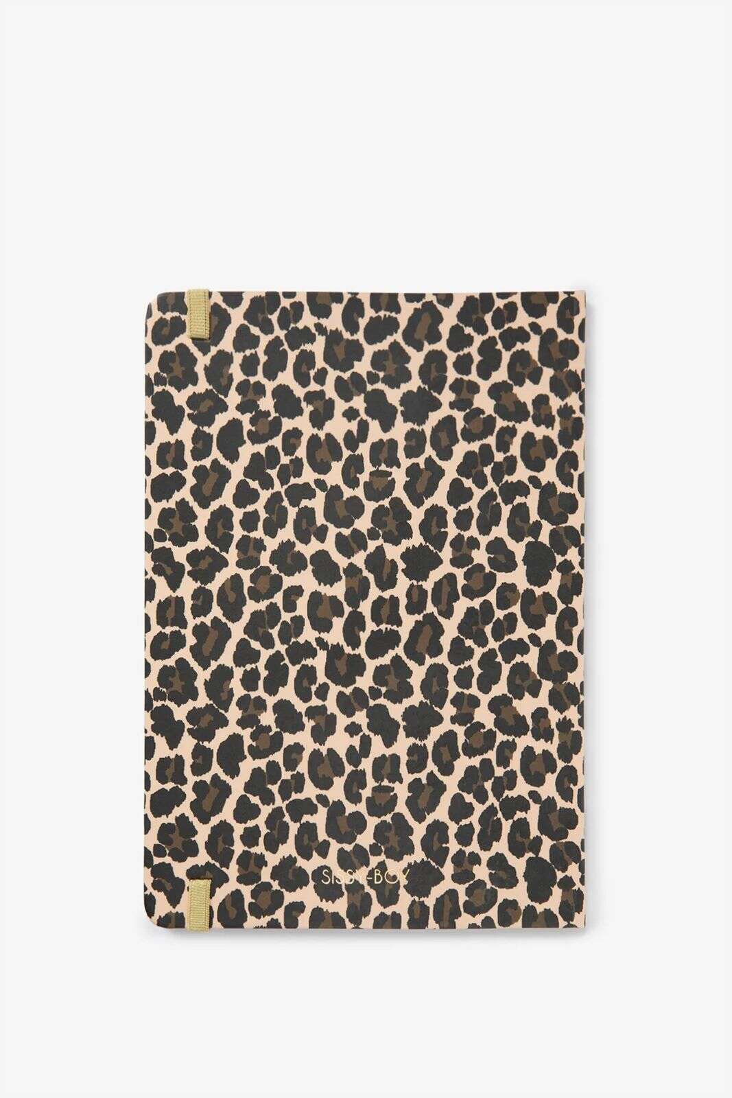 Bruin notitieboek met leopard print