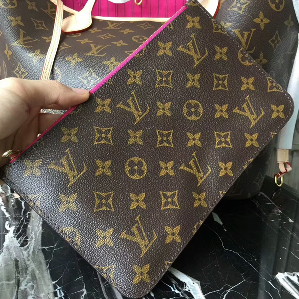 L M41178 Neverfull MM Shoulder Bag Monogram Canvas