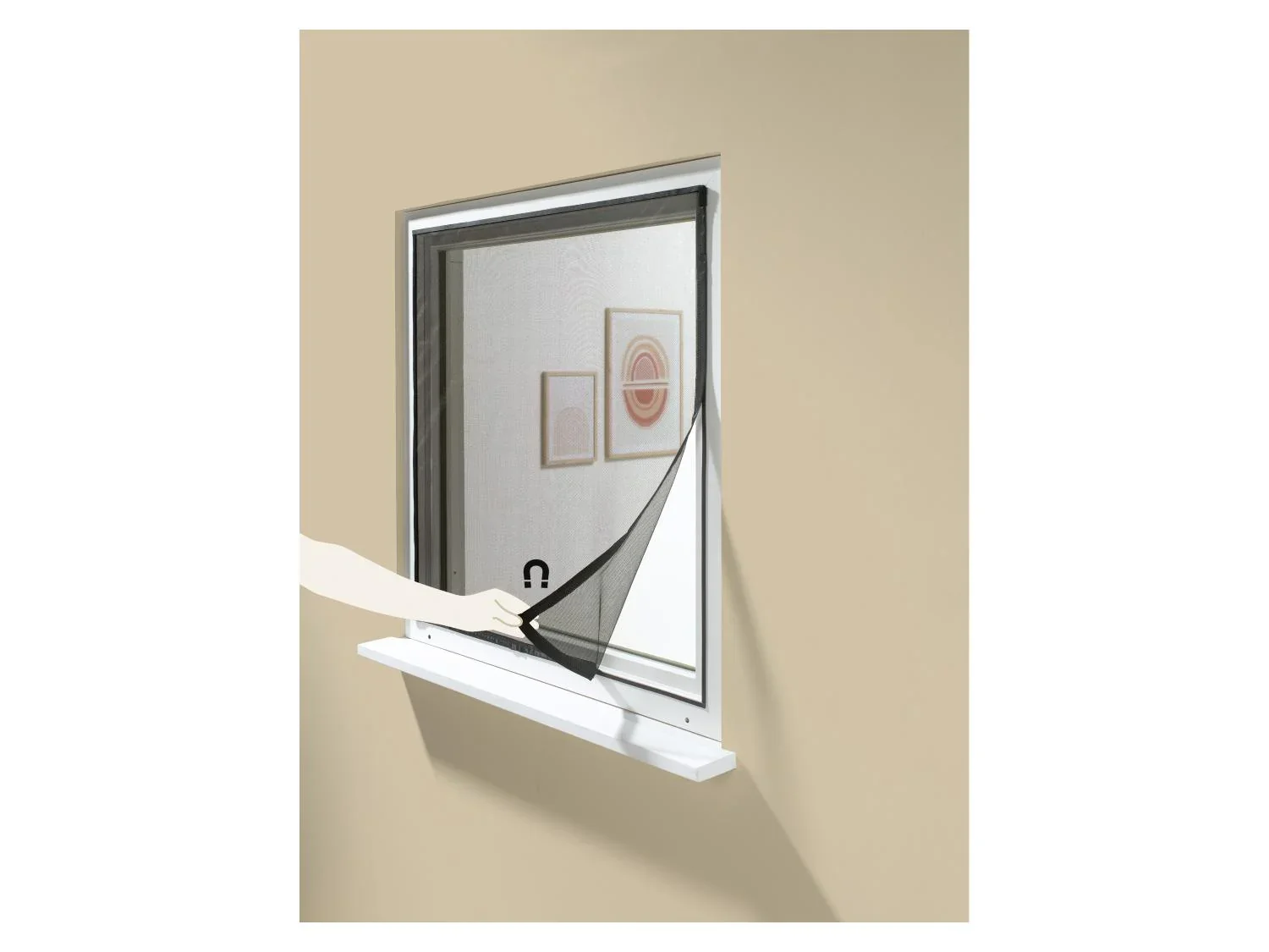 LIVARNO Moustiquaire de fentre avec fermeture magntique, 130 x 150 cm