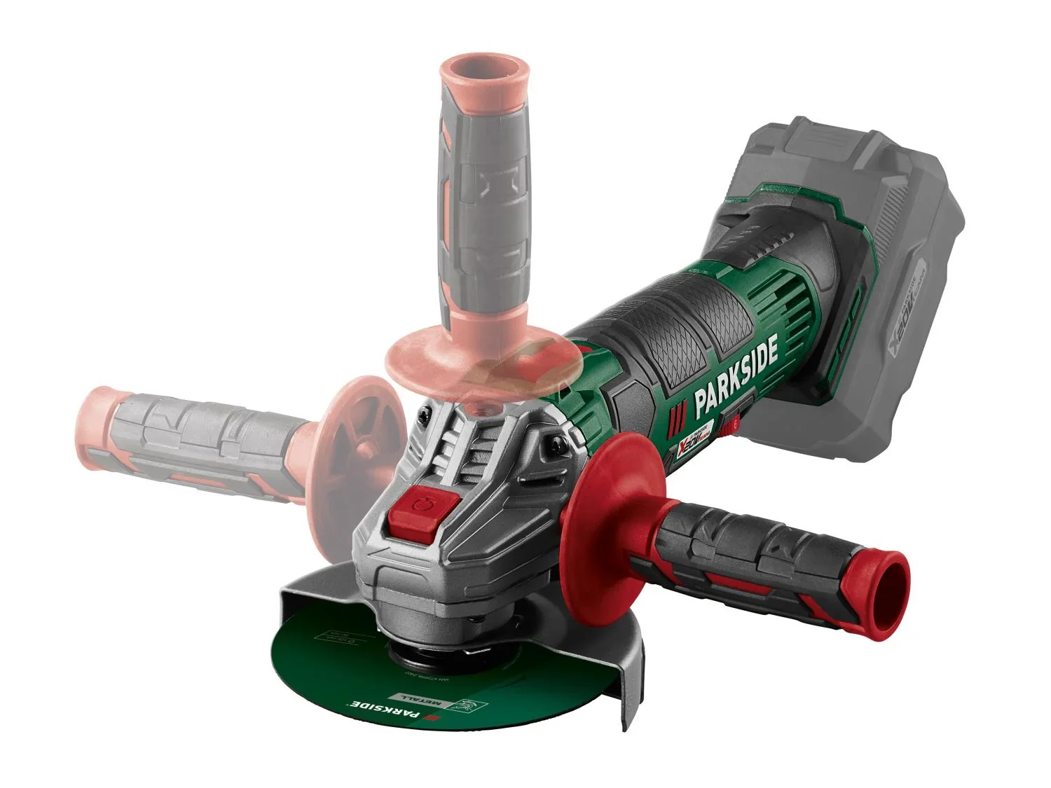 PARKSIDE Meuleuse dangle sans fil PWSA 20-Li G4, 125 mm, 20 V