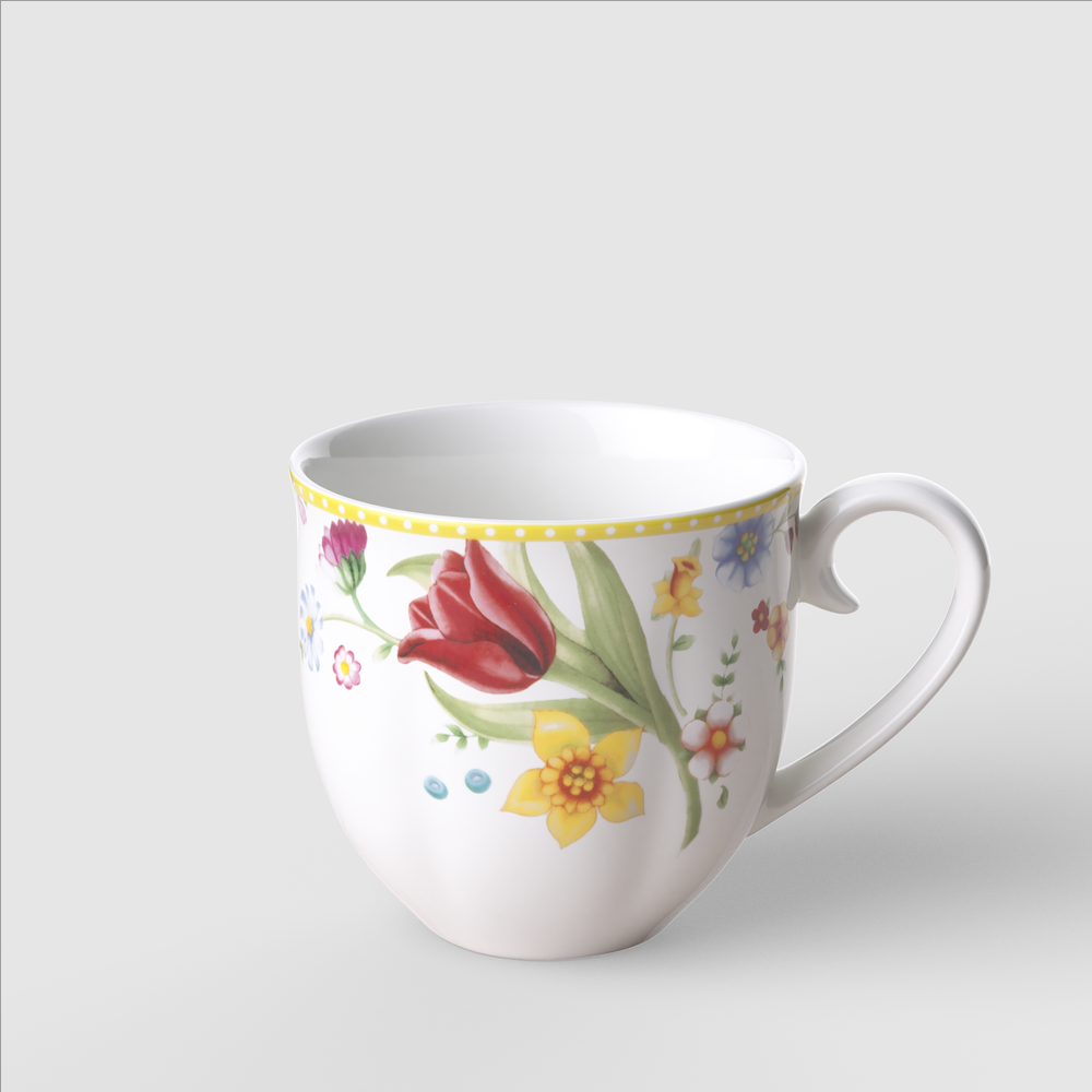 Spring Awakening Mug - Yellow, 13.2 oz, Premium Porcelain