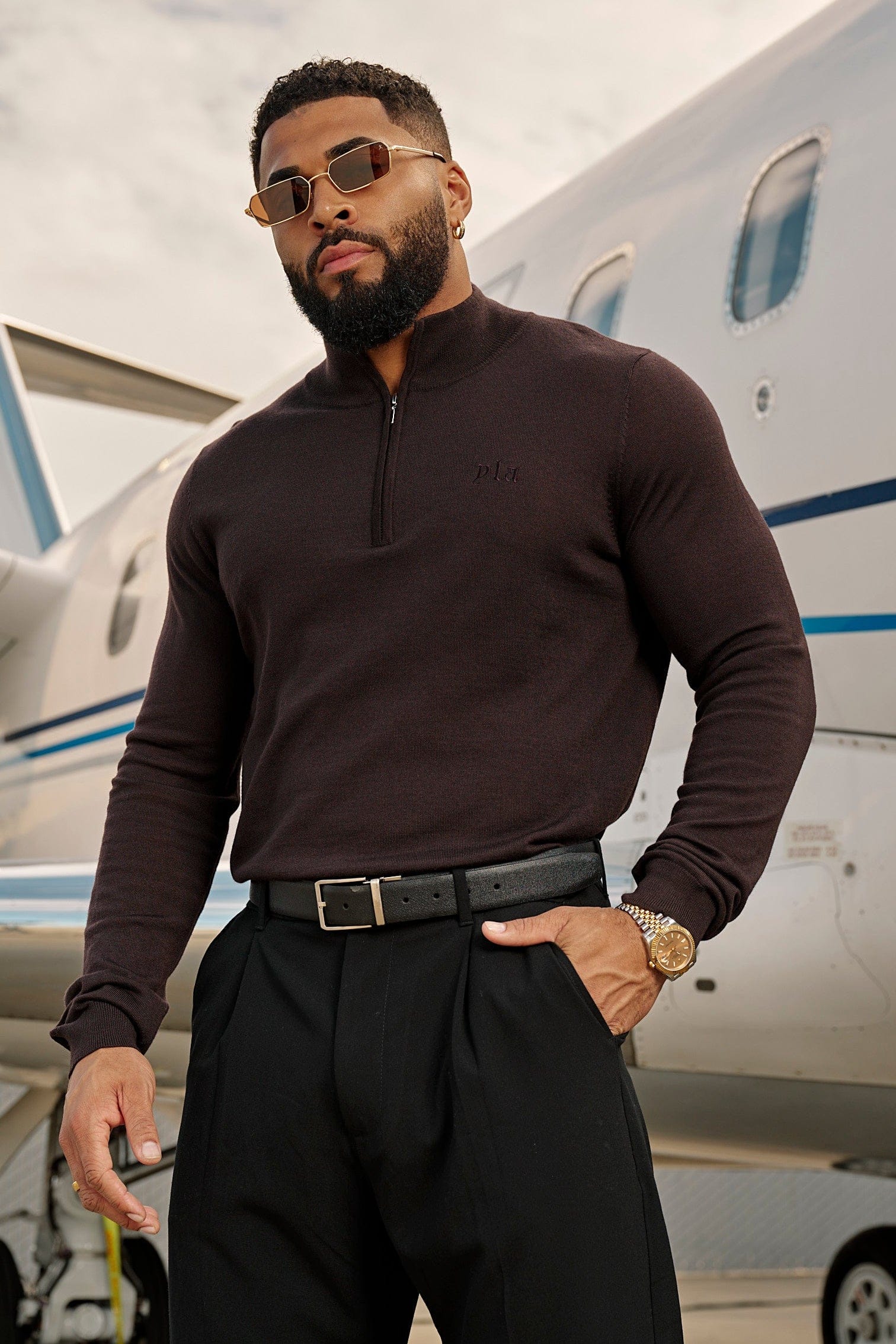 Monaco Wool Quarter-Zip Sweater