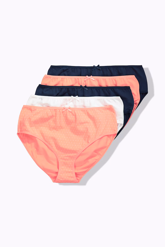 5 Pack Midi Brief- Polka Dot