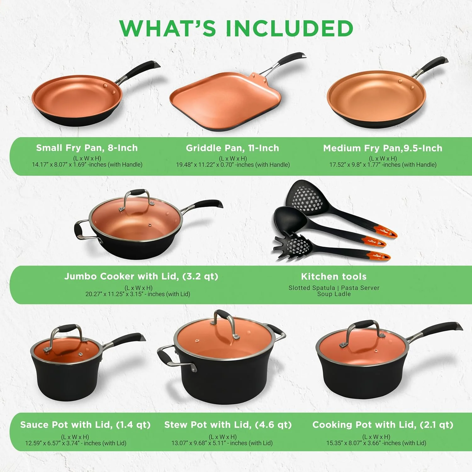 54 - Piece Kitchen Cookware Set - Complete Non - Stick Ceramic Pots and Pans Set with Utensils, Bakeware, and Knife Set, Gas, Electric & Induction Compatible, Blush Pink Kitchen Essentials