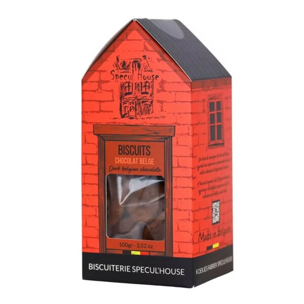 Belgisk mørk sjokoladekjeks 100g