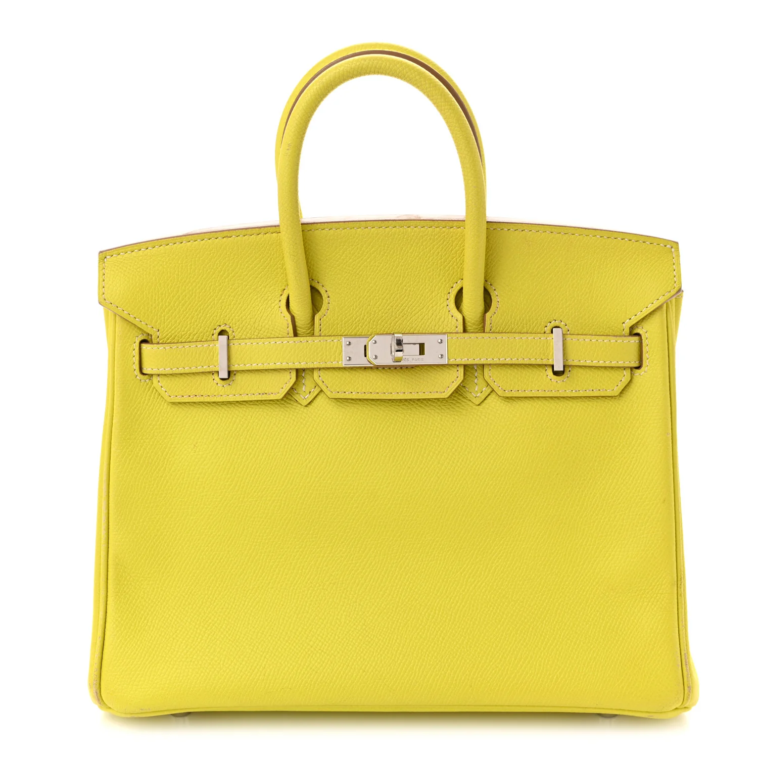 Epsom Candy Birkin 25 Lime Gris Perle