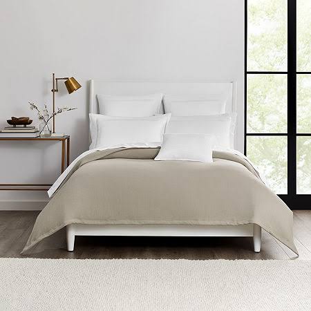 Fieldcrest 100% Cotton Blanket | White | King | Blankets + Throws Blankets