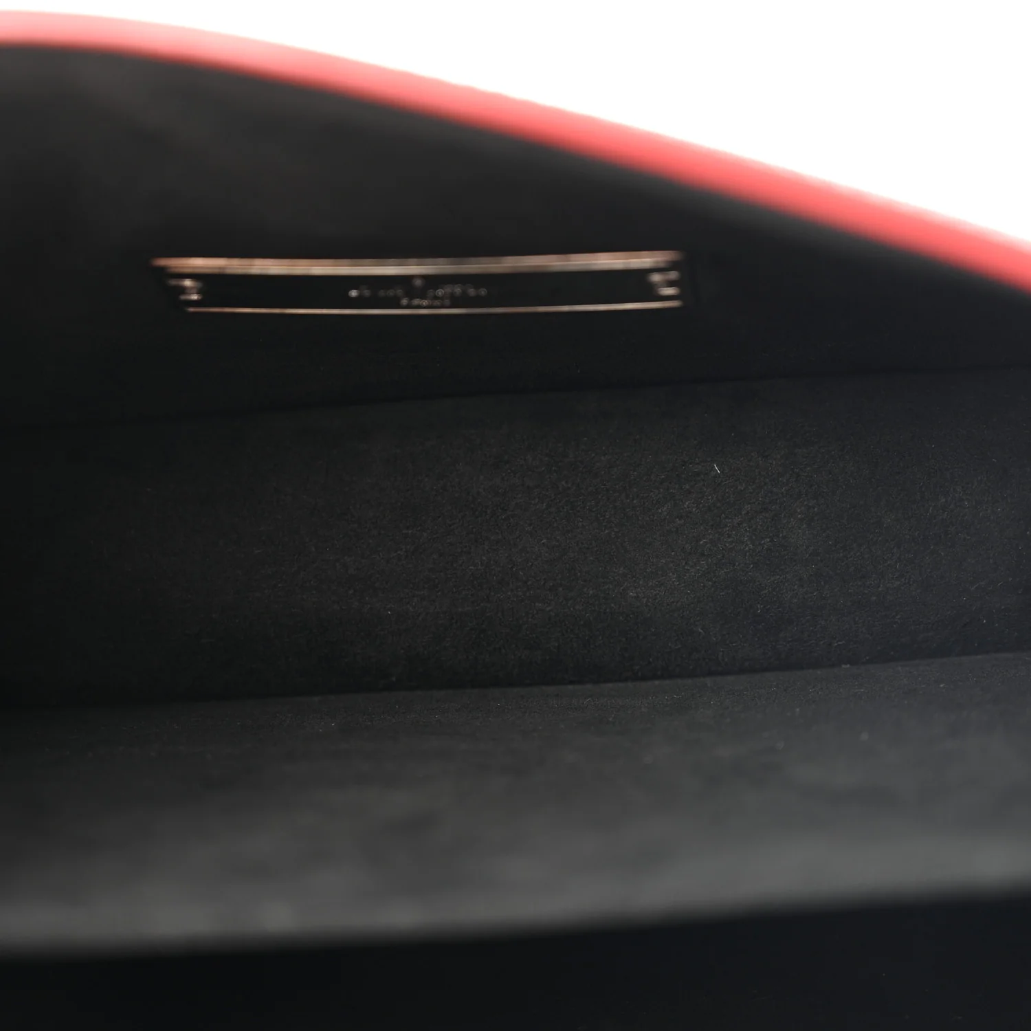 Patent Calfskin Monogram Lace Dauphine Mini Red