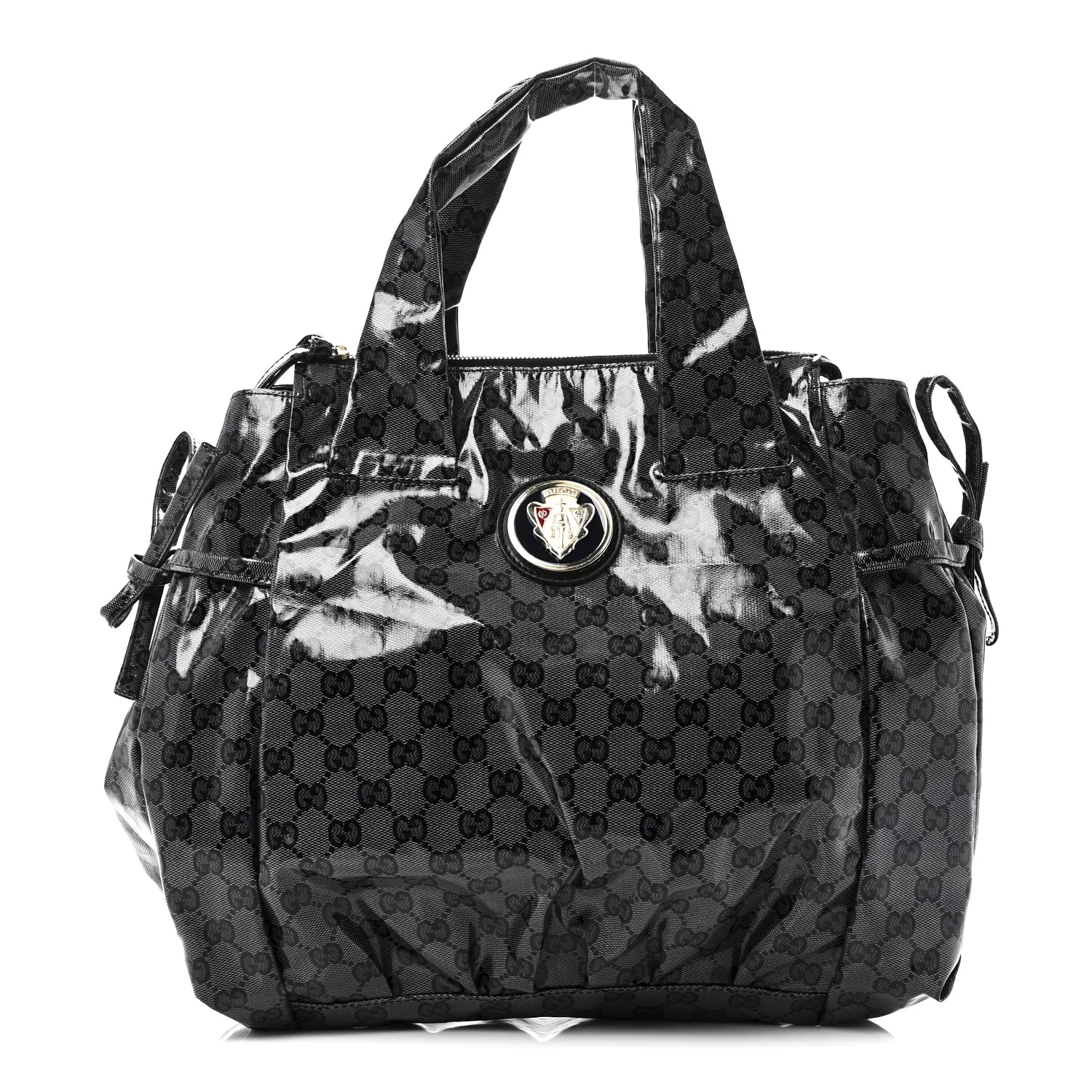 Crystal Monogram Hysteria Tote Navy Blue