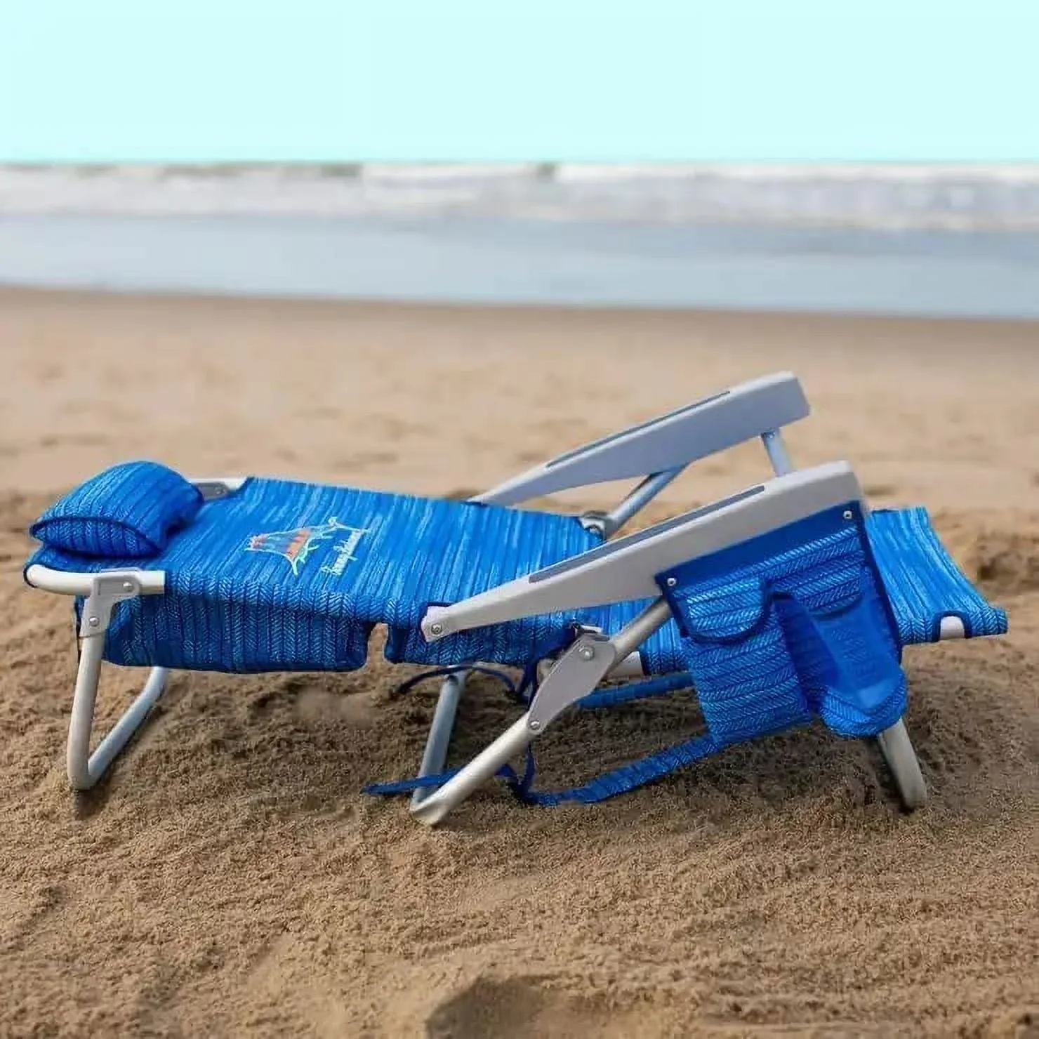 Backpack Beach Chairs (2 PACK Blue ) - Image 2