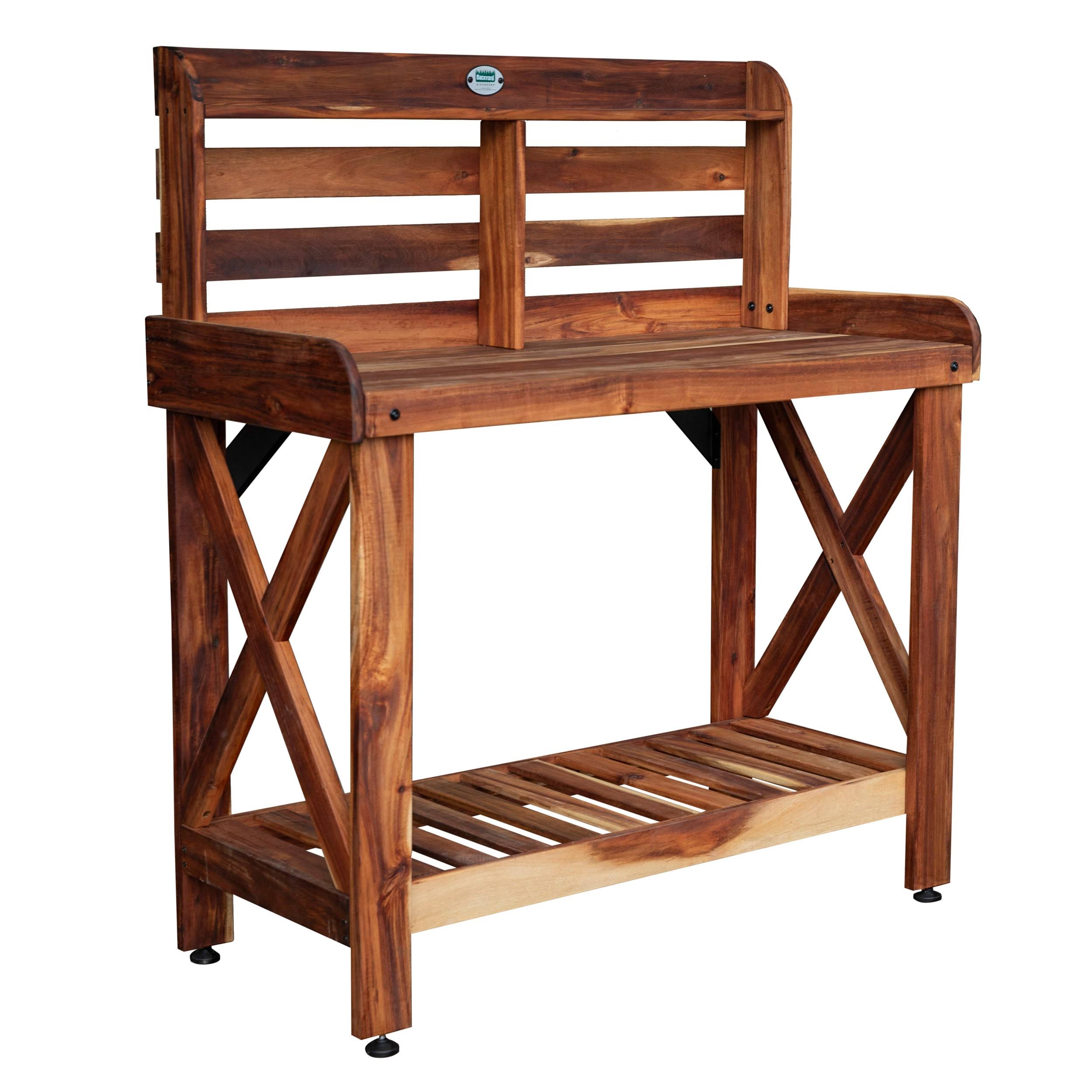 Backyard Discovery Acacia Potting Table