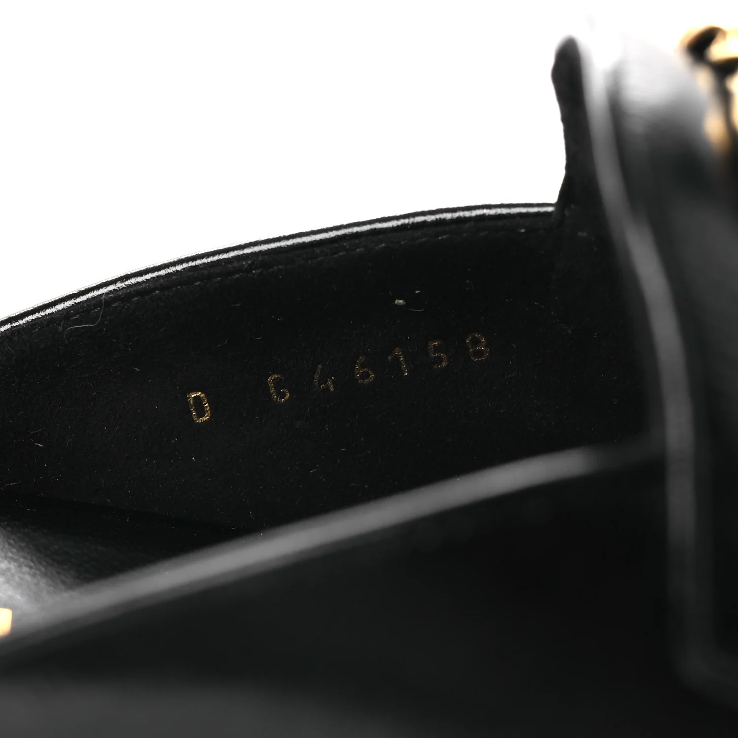 Shiny Calfskin Crystal CC Mules 41 Black