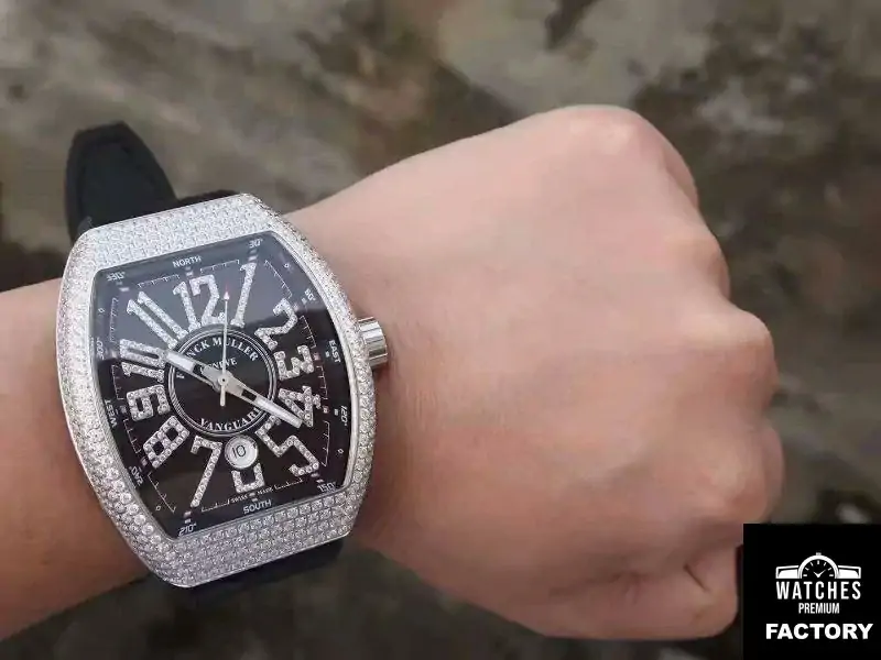 Franck Muller Vanguard V45.SC.DT.D.NBR.CD.5N.NR Black Dial