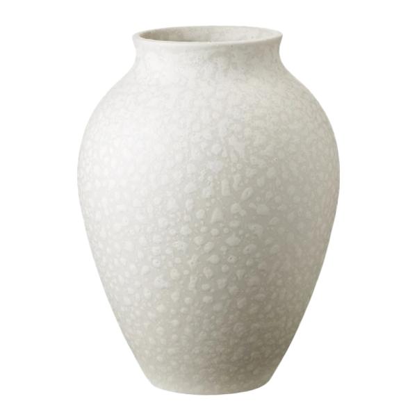 Knabstrup vase 20 cm hvit