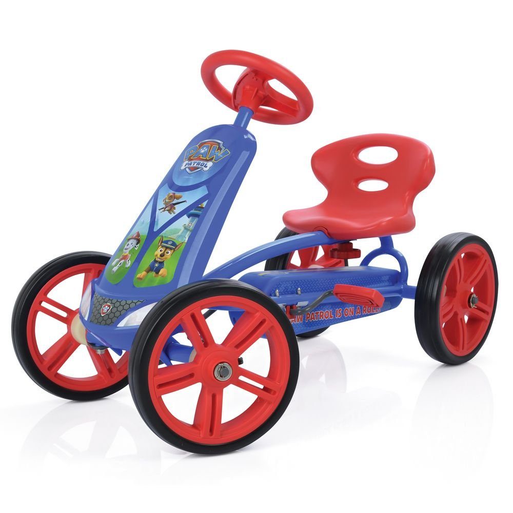 Hauck Chariot à pédales Turbo II (2-4 ans) - Paw Patrol - Bleu, Chariot à pédales Tretauto pour enfants de 2 à 4 ans, siège polyvalent