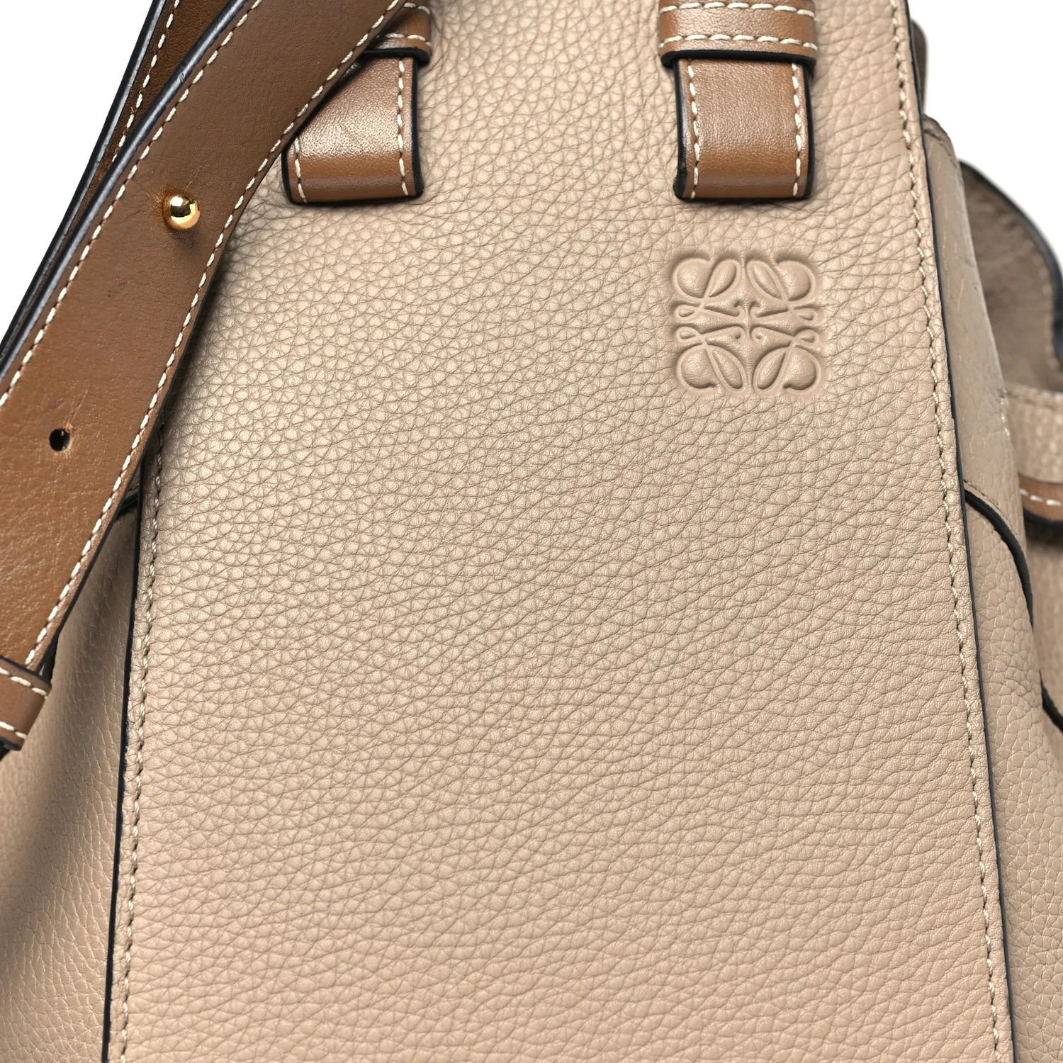 Calfskin Small Hammock Shoulder Bag Sand Mink