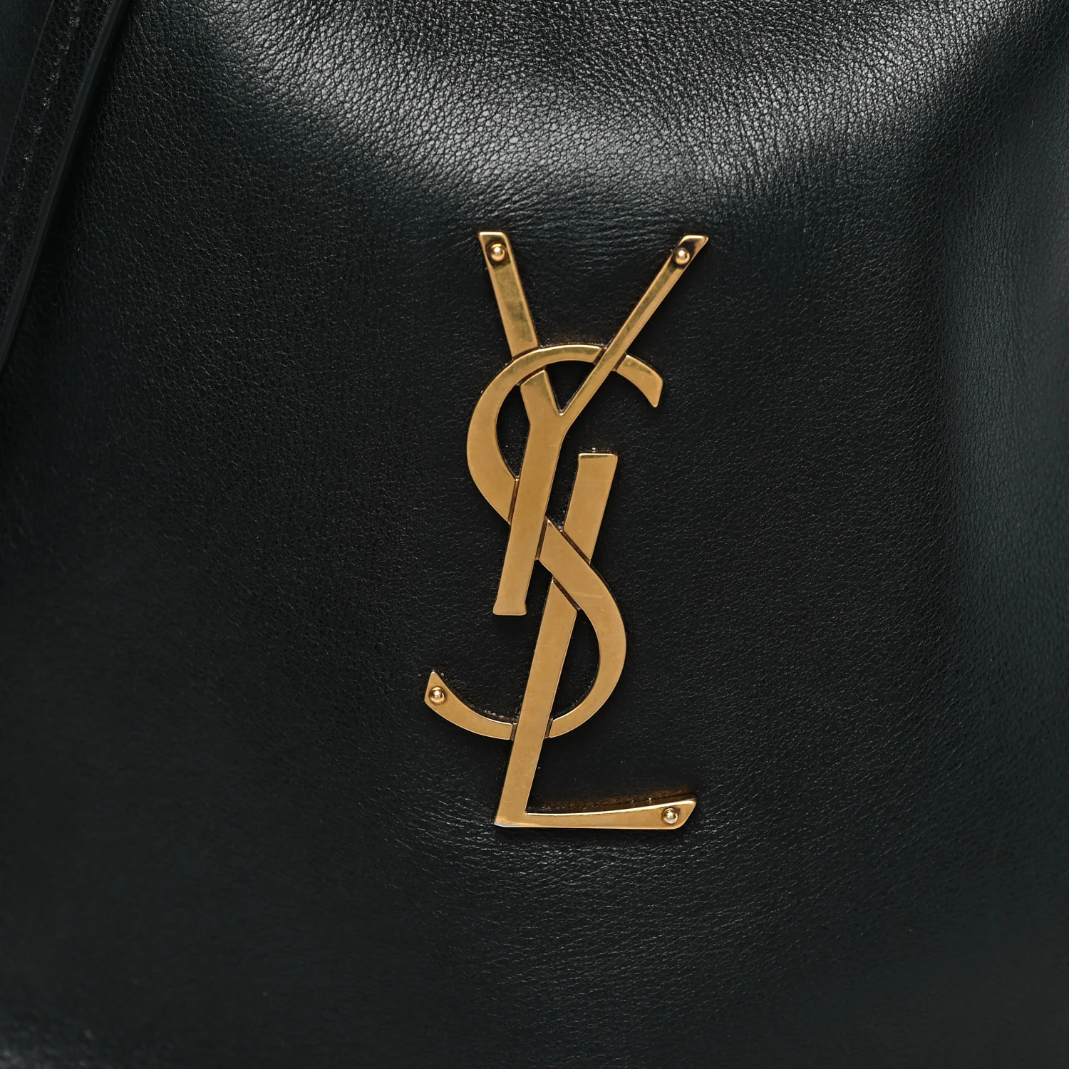 Lambskin Pochon Shoulder Bag Black