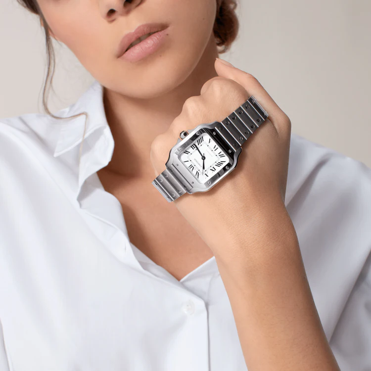 [Super Clone]SANTOS Classic Silver 35mm