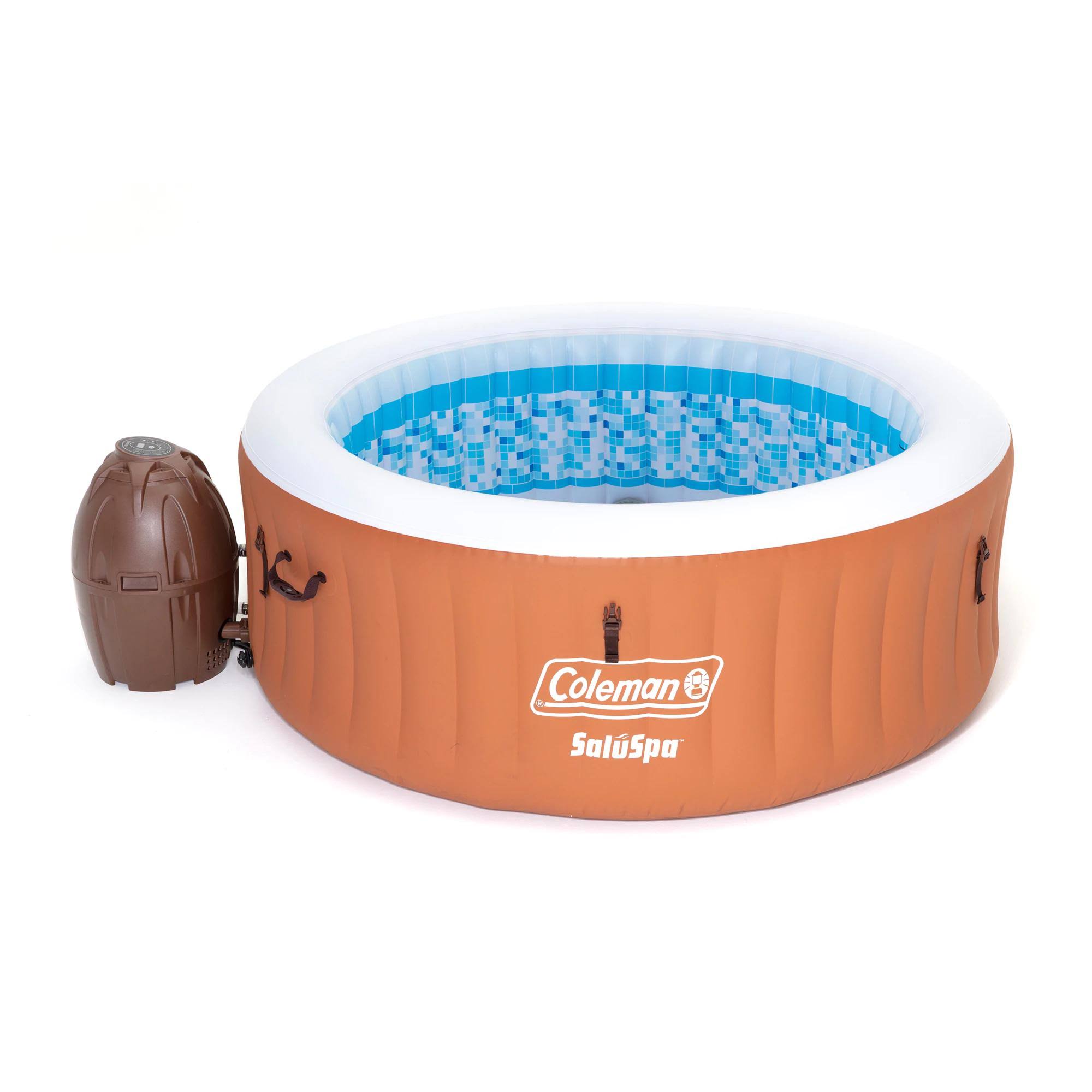 Coleman SaluSpa Miami Air Jet 4 Person Inflatable Hot Tub Spa with Pump