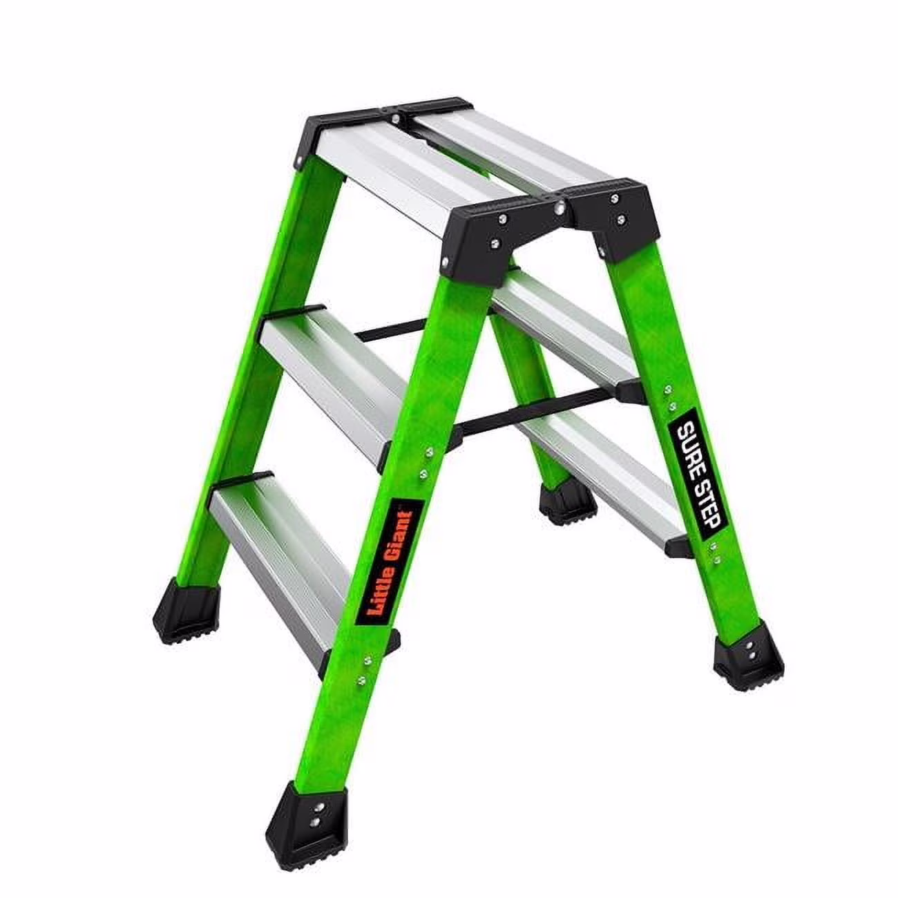 B3145015 Sure Step Double Sided 3 Step Stool 5 x 21 x 18 in. Green