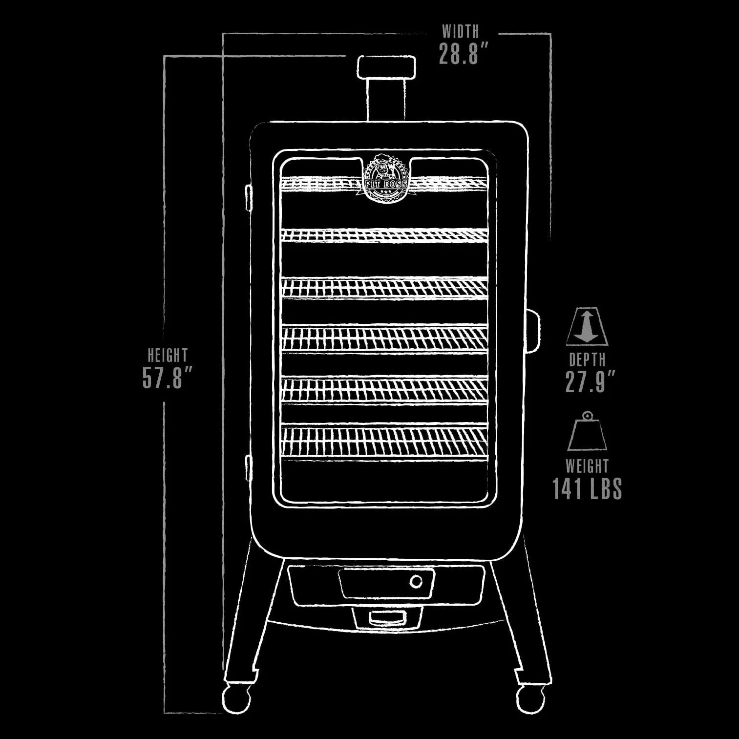 Copperhead 7 Series Vertical Pellet Smoker PBV7P1(1) - Image 7